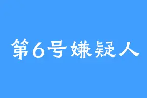 第6号嫌疑人