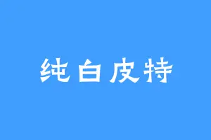 纯白皮特