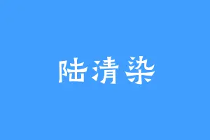 陆清染