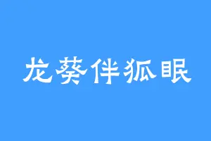 龙葵伴狐眠