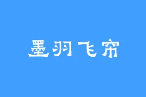 墨羽飞帘