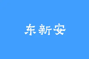东新安