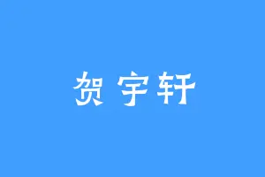 贺宇轩