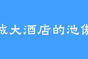 豪城大酒店的池傲天