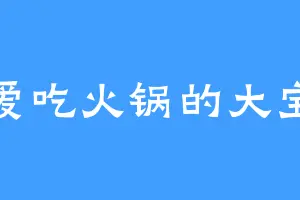 爱吃火锅的大宝
