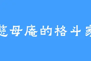 慈母庵的格斗家