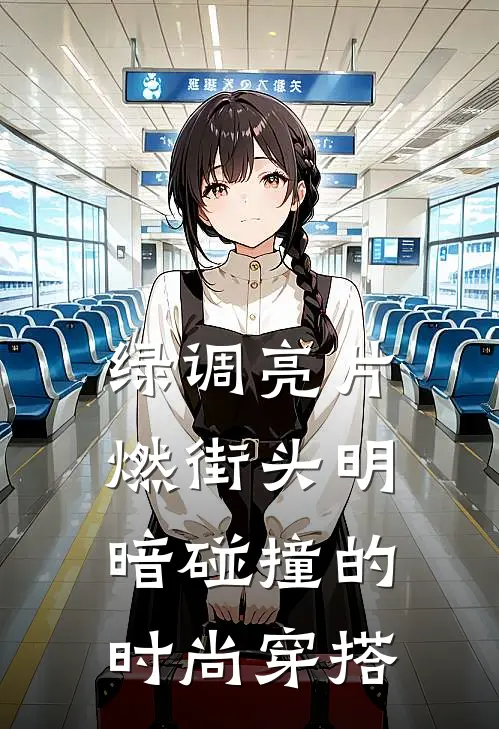 绿调亮片燃街头明暗碰撞的时尚穿搭