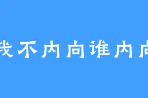 我不内向谁内向