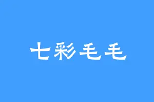 七彩毛毛